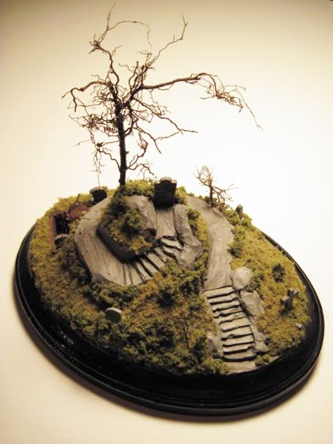 Cemetery Terrarium, Spooky Terrarium, Graveyard Terrarium, Graveyard Diorama, Mini Graveyard, Miniature Graveyard, Halloween Terrarium, Spooky Village, Halloween Fairy Garden