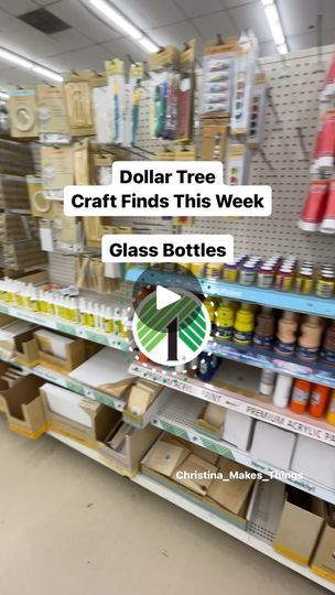 Budget Crafts, Dollar Tree Finds, Dollar Tree Crafts, Back In Stock, Dollar Tree, Glass Bottles, Beauty Products, My Favorite, Diy Projects