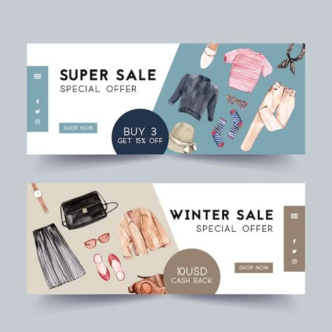 Fashion Banner Design, Website Banner Design, Banner Design Layout, Best Banner, Banner Design Inspiration, Fashion Banner, Best Website Design, Banner Web, Banner Ads Design