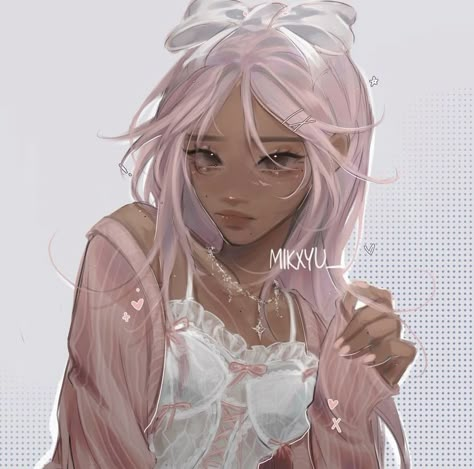 Jelly Art Style, Jelly Art, Cute Art Styles, Drawing Inspo, Oc Ideas, Pretty Art, Art Styles, Pink Hair, Art References