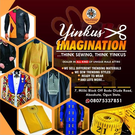 Fashion designer banner Tailoring Banner Design, Fashion Design Flyer Ideas, Fashion Design Flyer Designs, Cloth Banner Design, Ladies Tailor Shop Banner Design, Background For Clothing Business, Logo Couture Inspiration, Tailoring Poster, Clothes Banner Design