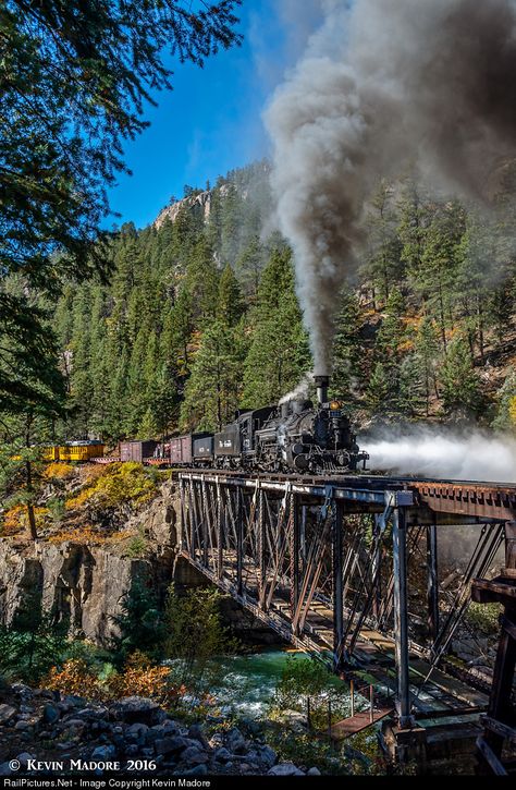 RailPictures.Net Photo: DRGW 473 Denver & Rio Grande Western Railroad Steam 2-8-2 at Tacoma, Colorado by Kevin Madore Trains Photography, Colorado Railroad, Steam Trains Photography, Steam Trains Uk, Scenic Train Rides, Steam Engine Trains, Scenic Railroads, Railroad Pictures, Train Times