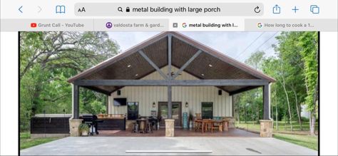 Pole Barn Home, Metal Barn Homes, Metal Building Home, Concrete Patios, Barndominium Plans, Pole Barn House, Barndominium Ideas Exterior, Barn Houses, Pole Barns