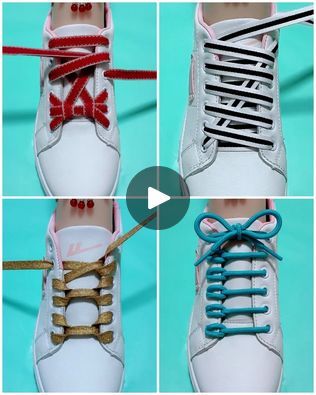 Elevate your shoe game with these cool lacing techniques 👟 | Elevate your shoe game with these cool lacing techniques 👟 | By Pretty HairstylesFacebook Lacing Shoes Unique Step By Step, Sneaker Laces Ideas, Lacing Shoes Unique, Shoe Lace Styles, Lacing Techniques, Shoe Lacing, Adventure Shoes, Ways To Lace Shoes, Shoes Hack