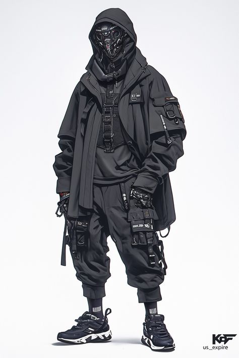 Cyberpunk Wear Outfit, Male Techwear Art, Cyberpunk Technician, Cyberpunk Armor Men, Techwear Outfits Men, Men Cyberpunk Fashion, Cyberpunk Outfit Futuristic, Tech Wear Anime, Techwear Reference