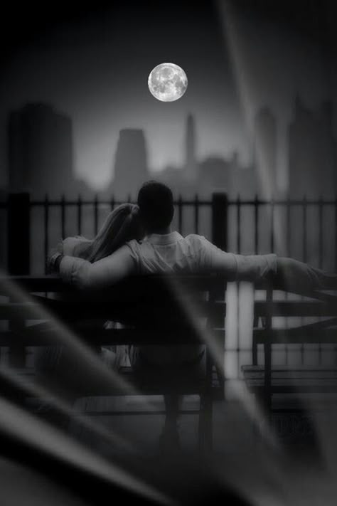 Young couple watching the moon on their deck snuggling Ja I Ty, Love Wallpapers Romantic, Romantic Couples Photography, Beautiful Moon, Couple Photography Poses, Dark Photography, Love Photos, Couples In Love, Couples Photography