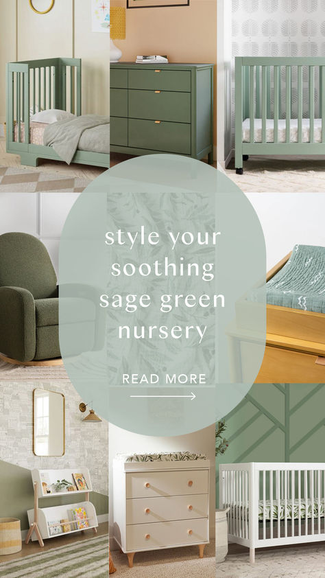 Create a serene sage green and gender neutral baby nursery with these tips: explore shades of sage, incorporate sage furniture for nursery dresser organization, embrace natural motifs, get creative with wall treatments, and use cozy sage bedding. Perfect for a vintage nursery or any nursery room design, a green baby room brings calm and charm. Explore our blog for inspiration on crafting your dream nursery. Sage Furniture, Weather Nursery, Sage Bedding, Sage Green Nursery, Nursery Dresser Organization, Nursery Reading, Green Baby Room, Natural Motifs, Gender Neutral Baby Nursery