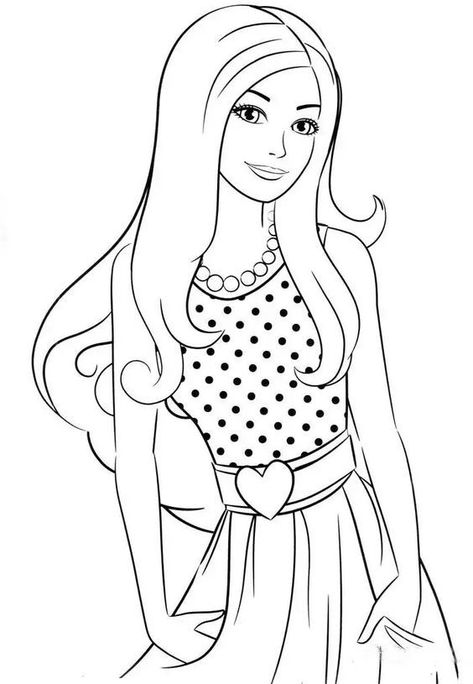 Barbie Drawing, Disney Princess Coloring Pages, Barbie Coloring, Barbie Coloring Pages, Kitty Coloring, Barbie Images, Coloring Calendar, Princess Coloring Pages, Princess Drawings