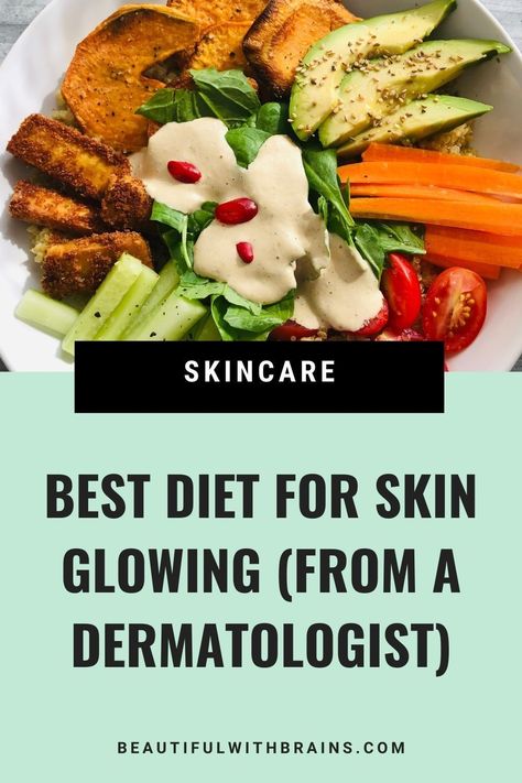 Ever wondered how much diet influences your skin? A dermatologist shares essential tips on the best foods for glowing skin and those to avoid. This guide provides straightforward advice to optimize your diet for better skin health."  About: Skin nutrition, dermatologist tips Healthy Food For Good Skin, Food For Toned Body Diet, Best Foods For Dry Skin, Healthy Diet For Glowing Skin, Skin Care Diet Plan, Guide To Clean Eating, Best Foods For Glowing Skin, Healthy Skin Food Recipes, Best Food For Skin Glow