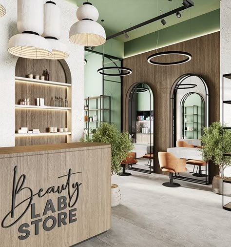 Hair Salon Interior Design Luxury, Modern Hair Salon Interior Design, Luxury Salon Interior Design, Beauty Salon Interior Design Ideas, Salon Interior Design Ideas, Beauty Salon Interior Design, Salon Design Ideas, Hair Salon Design, Hair Salon Interior