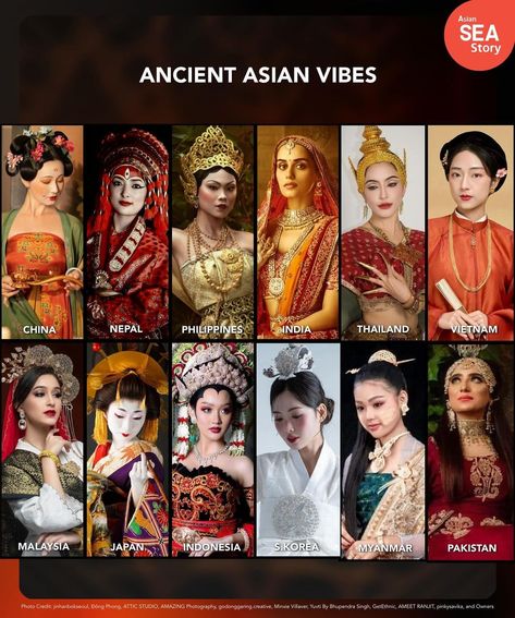 Asian SEA Story | ANCIENT ASIAN VIBES!🧡 #AsianSEAStory #SEAsian #ASEAN #Asia #Culture #Traditional #History #Ancient #ICH #Art #NFT #Culture #UNESCO… | Instagram South Asia Culture, Filipino Culture Aesthetic, Ancient Art Aesthetic, South East Asian People, Philippines Clothing, East Asian Aesthetic, Filipino Mythology, Malay Culture, Phoenix Crown