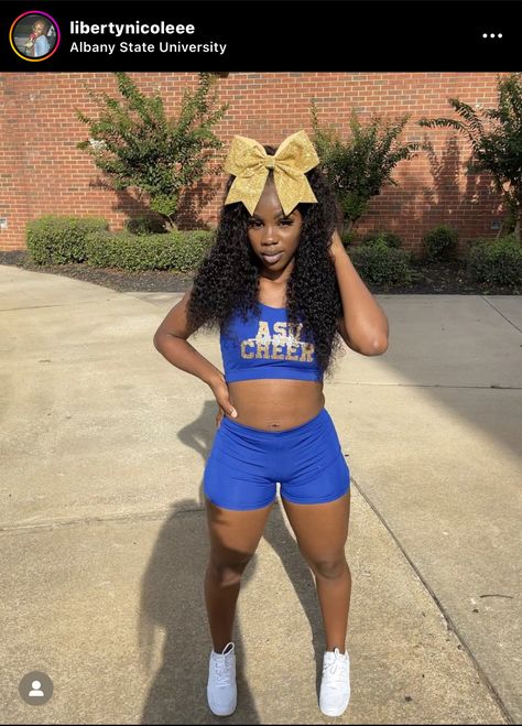 Hbcu Cheer, Albany State University, Black Cheerleaders, Cheer Uniforms, Cheer Team, 2024 Vision Board, 2024 Vision, Albania, State University