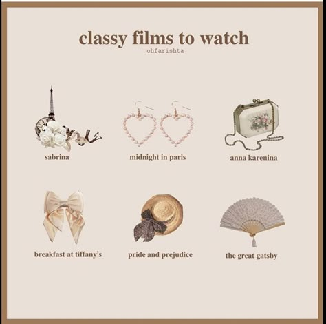 Film Recommendations, Movie To Watch List, Girly Movies, Great Movies To Watch, Films To Watch, Act Like A Lady, Angel Aesthetic, Classy Aesthetic, Princess Aesthetic