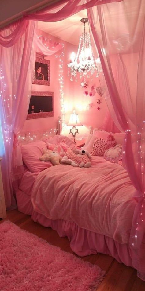 Dream Bedroom Inspiration, Pink Bedroom Decor, Pink Room Decor, Classy Bedroom, Dream Apartment Decor, Room Redesign, Pink Bedrooms, Princess Room, Inspire Me Home Decor