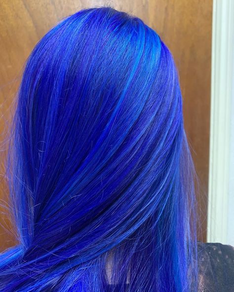 Hair By Yvonne Vaiz on Instagram: “Lavender, purple, blue and neon blue for this girl! Blended lightly with bold color! She will have fun with her summer hair slowly fading…”