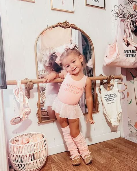 Toddler Ballerina Room, Toddler Dance Outfit, Ballerina Toddler Room, Ballerina Nursery Baby Girl, Ballerina Room Ideas, Ballet Baby Girl, Toddler Ballet Outfit, Toddler Ballerina, Ballet Bedroom