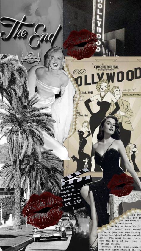 Moodboard Ideas Aesthetic, Old Hollywood Collage, Old Hollywood Wallpaper, Old Money Poster, Old Hollywood Aesthetic, Marilyn Monroe Wallpaper, Hollywood Aesthetic, Vintage Hollywood Glamour, Hollywood Glam