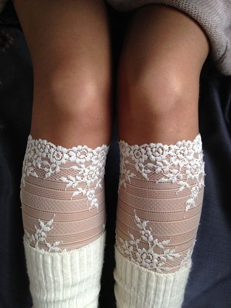 White Lace Boots, Boot Cuff Socks, Lace Boot Cuffs, Lace Leg Warmers, Boot Cuff, Wellies Boots, Lace Socks, Boot Cuffs, Mode Inspo