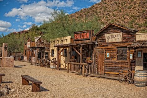 Travel back to Scottsdale's Old West #wildwildwest | Old west town, Old western towns, Old west decor Windmill Plan, Old West Decor, Old Western Towns, Western Bar, Old West Town, Silo House, Wild West Theme, Planet Coaster, Old Western