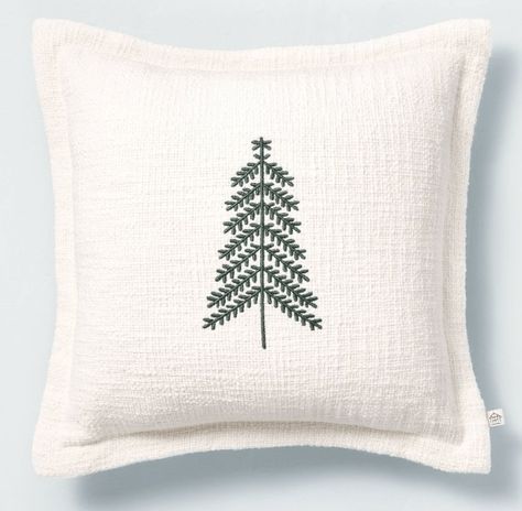 Pillow Hearth And Hand Christmas, Target Hearth And Hand, Cherry Blossom Candle, Christmas Tree Embroidery, Magnolia Collection, Cable Knit Throw, Target Christmas, Hearth & Hand With Magnolia, Blue Couches