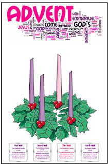 December Catholic Kids Bulletin Free Printables For Kids, Christmas Symbols, Waiting For Christmas, Traditional Wreath, The Birth Of Christ, Advent Season, Catholic Kids, Christian Traditions, Advent Wreath