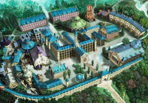 Residenza Androsiano, ottavo quartiere, Eagil Dr Mundo, Anime Places, Rpg Map, Fantasy House, Fantasy Castle, Fantasy City, Fantasy Story, Fantasy Setting, Fantasy Places