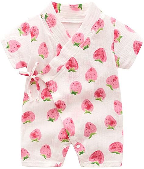 AmazonSmile: PAUBOLI Kimono Robe Newborn Cotton Yarn Robe Baby Romper Infant Japanese Pajamas (0-3 Months, Plants): Clothing Japanese Pajamas, Kids Uniform, Japanese Baby, Baby Kimono, Baby Clothes Patterns Sewing, Baby Boy Dress, Girls Robes, Baby Clothes Patterns, Baby Pajamas