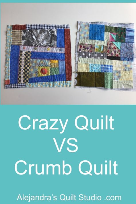 Crazy Scrap Quilts, Scrappy Applique Quilt, Crazy Quilt Tutorials How To Make, Crazy Quilt Projects, How To Make A Crumb Quilt, Crumb Block Quilt, Crazy Patchwork Tutorial, Crumb Quilt Blocks, Crumb Quilting Ideas