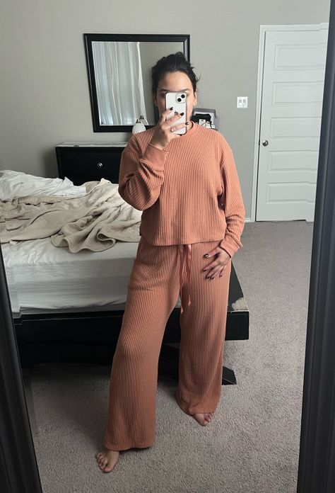 Waffle Pajamas, Waffle Loungewear, Clothing Texture, Looking Good, Knit Outfit, Outfit Set, Shop Womens, Waffle Knit, Aesthetic Fashion