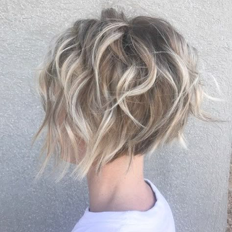 Feathered A-Line Bob Straight Layered Haircuts Short, A Line Bob Thick Hair Short, Root Color For Blondes, "bixie" Haircut 2023, Shaggy Bob For Fine Hair 2023, Shaggy Bobs For Fine Hair, Short Choppy Haircuts Messy Pixie, Choppy Bob Haircuts For Fine Hair, Bixby Haircut