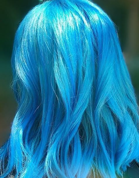 Vibrant Blue Hair Color, Jinx Blue Hair Color, Tiffany Blue Hair, Electric Blue Hair Color, Vivid Blue Hair, Blue Hair Bright, Bright Blue Hair Aesthetic, Blue Hair Shades, Royal Blue Hair Color