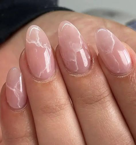 28 Beautiful Quartz Nail Ideas That You Will Love - Marble Nails Ideas, Fall Marble Nails, Rose Quartz Nails, Pastel Pink Nails, Pink Chrome Nails, Country Nails, Marble Nail Designs, Unique Marble, Quartz Nail