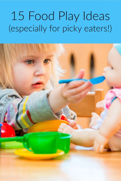 Food play ideas! One of our favorite tips for picky eaters is to incorporate intentional food play into mealtime. 15 fun ideas for food play. Food Play Occupational Therapy, Food Play Activities For Picky Eaters, Food Play Activities, Food Play Ideas For Picky Eaters, Feeding Therapy Activities Picky Eaters, Feeding Activities Occupational Therapy, Sensory Food Ideas Picky Eaters, Food Play Ideas, Food Therapy For Kids