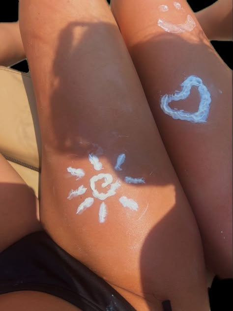 sunscreen tattoos, swirly sun, art Suntan Tattoo, Coastal Tattoos, Tattoos Y2k, Y2k Tattoos, Sunscreen Tattoo, 16 Aesthetic, Tanning Tattoos, Beach Tattoos, Beach Sunscreen