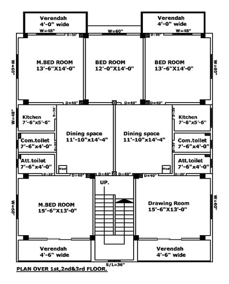 2000 sq ft floor plan House Design 2000 Sq Ft, Storey Building Plan, 2000 Square Foot House Plans, 4 Storey Building, 2000 Sq Ft House Plans, 2000 Sq Ft House, House Plans 3d, Kitchen Wardrobe Design, Cottage House Designs