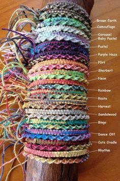 Hemp Jewelry Diy, Yarn Bracelets, Handmade Friendship Bracelets, Hemp Jewelry, Hemp Bracelets, Diy Friendship Bracelets Patterns, Diy Bracelets Easy, Diy Bracelets Patterns, Pola Sulam