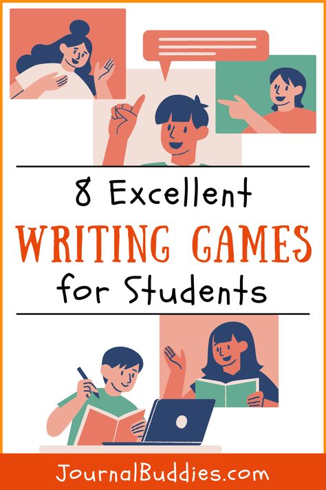 Esl Students Activities, Fun Ways To Teach Writing, English Writing Activities, Make Writing Fun, Writing Games Middle School, Creative Writing Activities Elementary, Quick Writing Activities, Writing Activities For Elementary, Writing Games For Adults