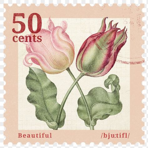 Pretty Stamps, Vintage Stamps Postage, Png Rose, Stamps Postage, Valentine Stamps, Postage Stamp Design, Postcard Stamps, Collage Book, Postage Stamp Art