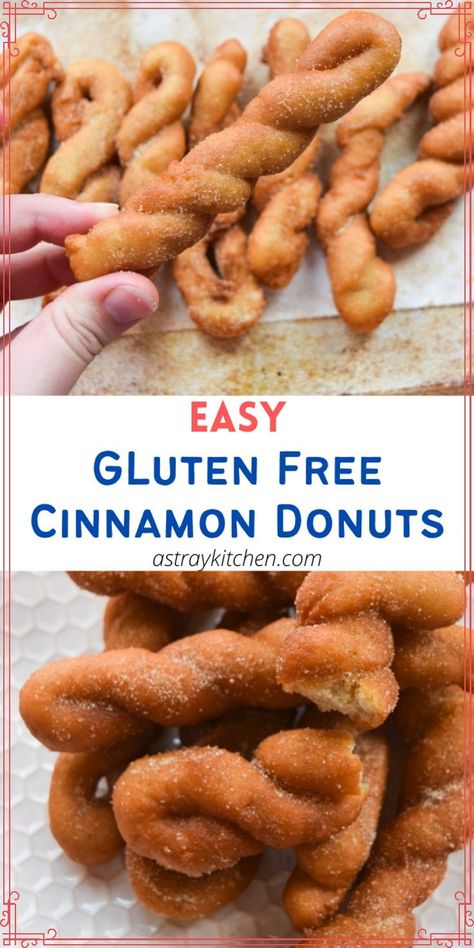 Yeast Doughnuts, Gluten Free Doughnuts, Cinnamon Twist, Gluten Free Cinnamon, Dinner Recipes For Two Healthy, Recipes For Two Healthy, Gluten Free Yeast Free, Cinnamon Twists, Healthy Dinner Recipes For Two