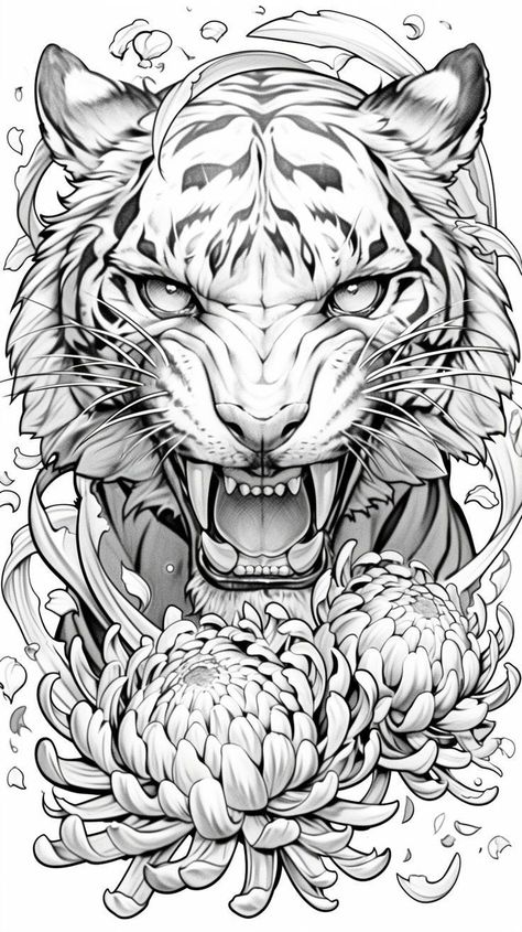 Tiger Tattoo Design Men, Tiger Back Tattoo, Back Tattoos For Guys Upper, Tiger Sketch, Abstract Tattoo Ideas, Tiger Tattoos, Abstract Tattoos, Tiger Tattoo Design, Tiger Drawing