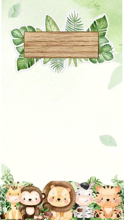 Safari Invitation Card Birthday Invitation Safari Theme, Safari Theme Background, Safari Theme Invitation Template, Safari Invitation Template Free, Safari Invitation Card, Safari Background, Festa Safari Baby, Safari Theme Baby Shower, Safari Invitation