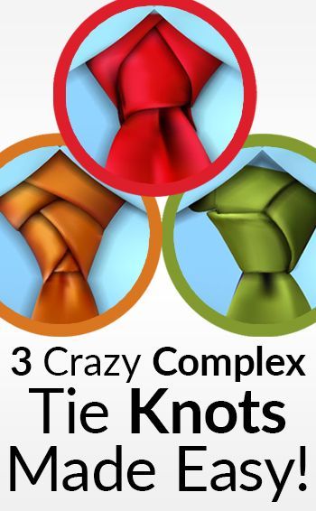 3-Crazy-Complex-Tie-Knots-Made-Easy Different Tie Knots, Cool Tie Knots, Tie Knots Men, Ties Knots, Necktie Knots, Simpul Dasi, Tie A Necktie, Knot Tutorial, Neck Tie Knots