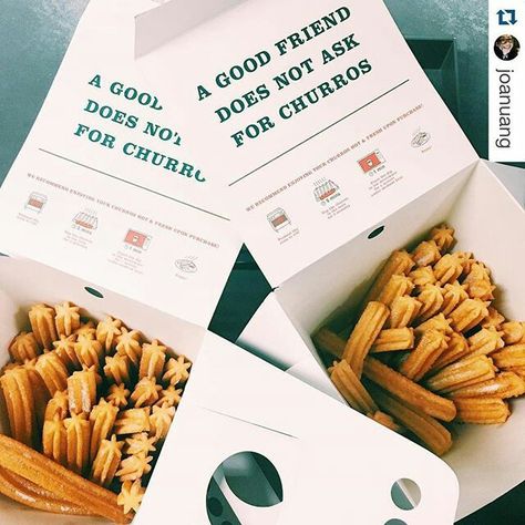 Churros bucket!! Churros Branding, Churros Packaging Ideas, Churreria Ideas, Food Truck Reception, Chocolate Quotes, Chocolate Covered Pretzel Rods, Vegan Cafe, Cake Packaging, Food Truck Design