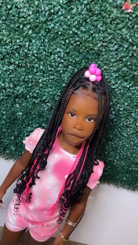 Lil Girl Hairstyles Braids, Braids For Black Kids, Braided Hairstyles Kids, Girls Braided Hairstyles Kids, Girls Braided Hairstyles, Black Kids Braids, Baddie Captions, Kids Braids Hairstyles, Baby Girl Hairstyles Curly