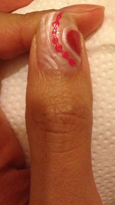 Half a heart nail art by me Half A Heart, Heart Nail, Heart Nail Art, Heart Nails, A Heart, Nail Art Designs, Art Design, Nail Art, Nails