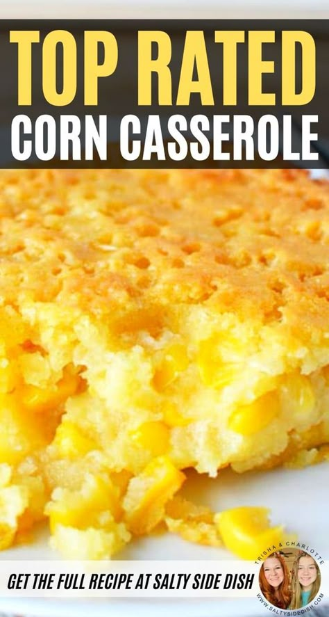 Corn Casserole With Jiffy, Jiffy Corn Casserole Recipe, Jiffy Recipes, Sweet Corn Casserole, Jiffy Cornbread Recipes, Cornbread Casserole Recipe, Corn Recipes Side Dishes, Cornbread With Corn, Harvest Dinner