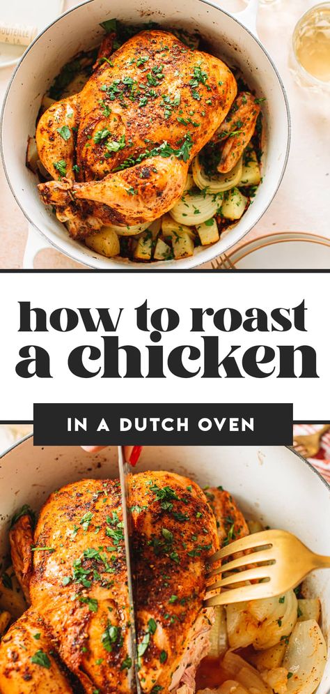 Cook Whole Chicken In Dutch Oven, Cooking Chicken In Dutch Oven, Roast Chicken In Dutch Oven One Pot, Dutch Oven Rotisserie Chicken, Whole Cooked Chicken, Whole Roast Chicken Dutch Oven, Rotisserie Chicken In Dutch Oven, Roasting Chicken In Dutch Oven, Dutch Oven Whole Chicken And Vegetables