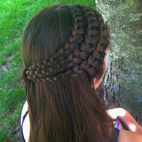 Childrens Hairstyles, Lace Braids, Front Hair Styles, Hair Up Styles, Short Hair Styles Easy, Easy Hairstyles For Long Hair, Hair Do, Hair Braids, Girl Hair