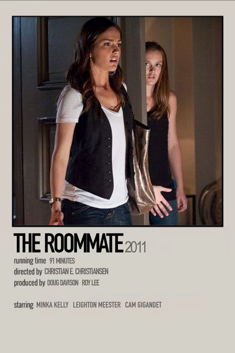 The Roommate Movie, The Roomate, Movie Poster Aesthetic, Quarantine Movie, Movies Minimalist, The Roommate, Cam Gigandet, Movie Card, Minka Kelly