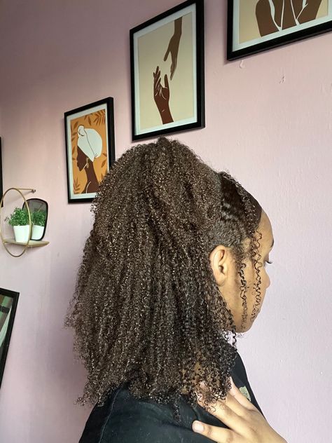 Half Up Textured Hair, Layers Coily Hair, Textured Half Up Half Down Hair, 5c Hair, Half Up Half Down Hair Natural, Long 4b Natural Hair, Natural Half Up Half Down Curly Hair, Natural Hair Half Up Half Down, Long 4a Natural Hair